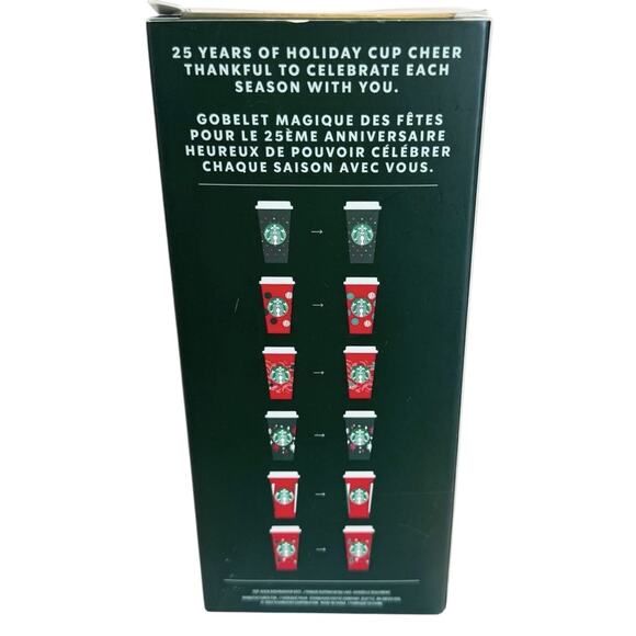 New Starbucks Coffee Christmas Holiday 2022 6 Pack Color Changing Hot Cold Cups - Picture 6 of 11
